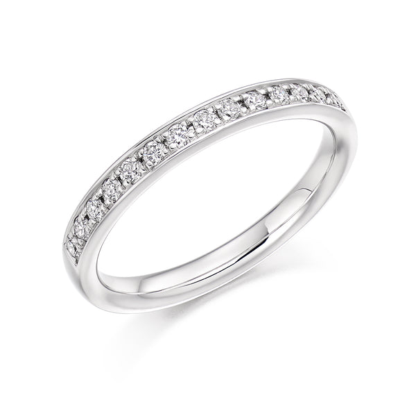 Grain-Set Half Eternity Ring, 0.25ct total (HET3348A)