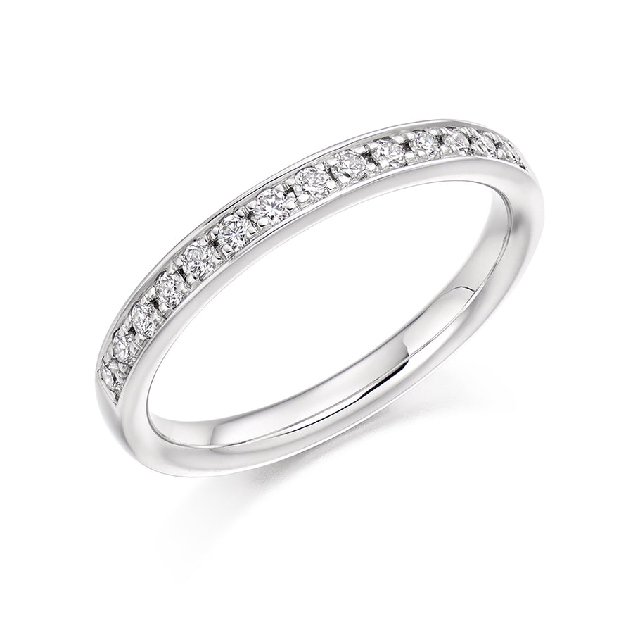 Grain-Set Half Eternity Ring, 0.25ct total (HET3348A)