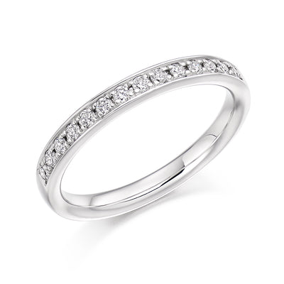 Grain-Set Half Eternity Ring, 0.25ct total (HET3349A)