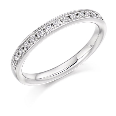 Grain-Set Half Eternity Ring, 0.25ct total (HET3350A)