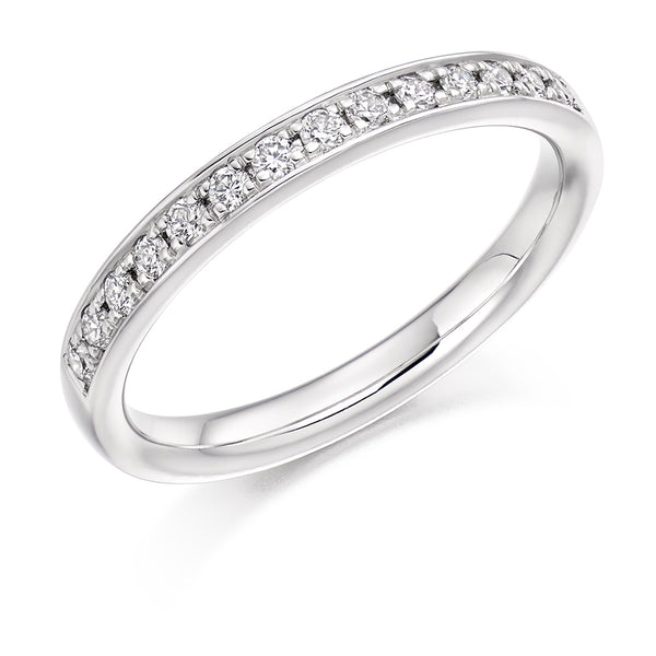Grain-Set Half Eternity Ring, 0.25ct total (HET3350A)