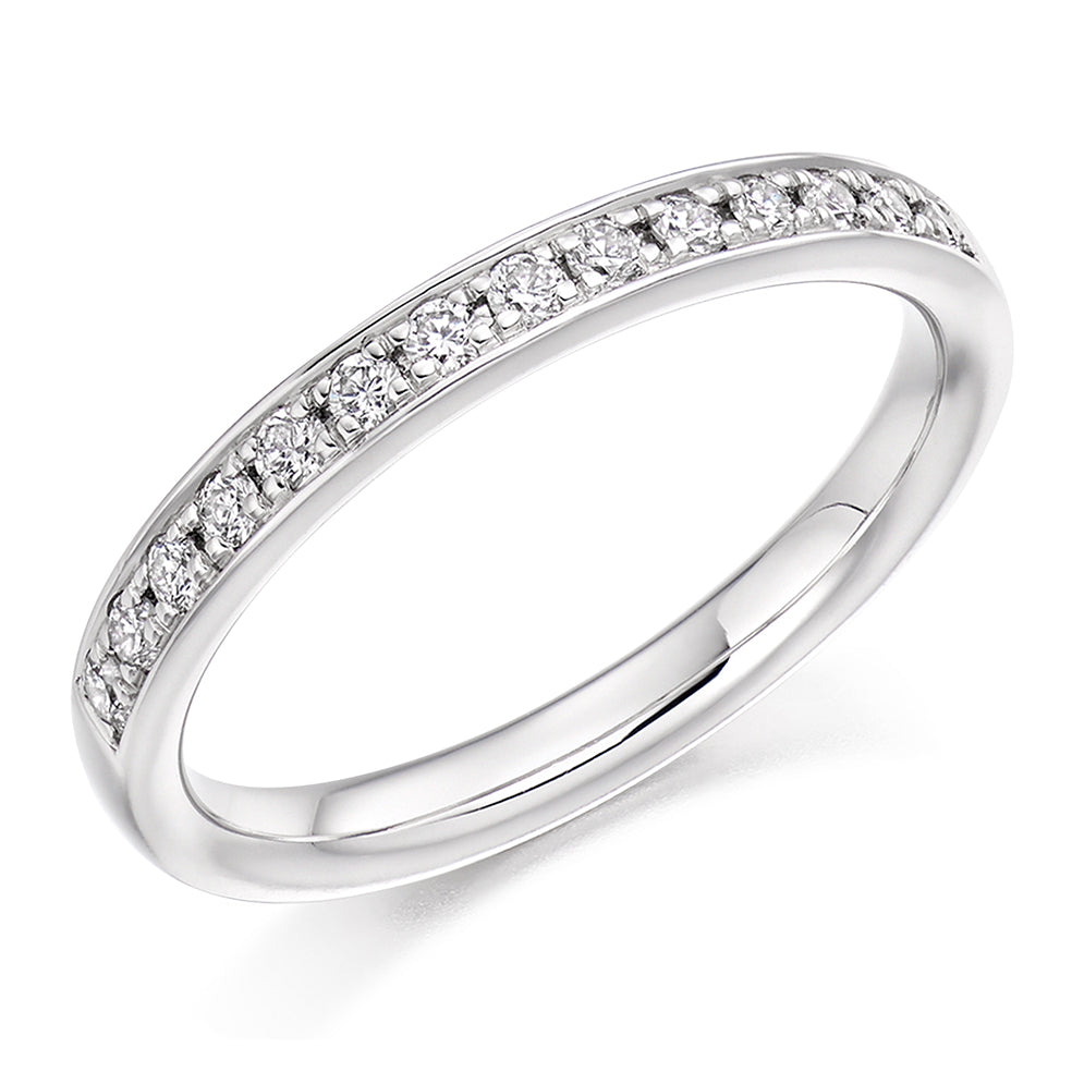 Grain-Set Half Eternity Ring, 0.30ct total (HET3351A)