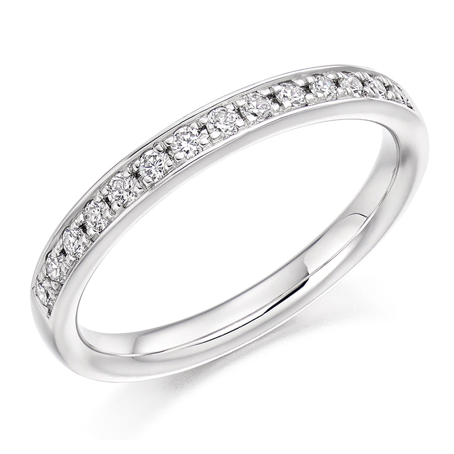 Grain-Set Half Eternity Ring, 0.30ct total (HET3351A)