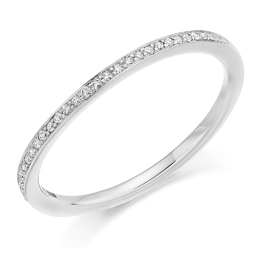 Grain-Set Half Eternity Ring, 0.20ct total (HET3547A)
