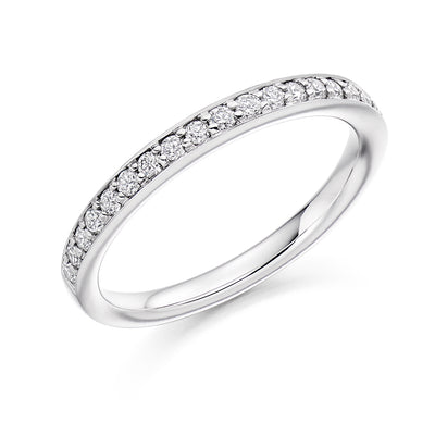 Grain-Set Half Eternity Ring, 0.25ct total (HET3550A)