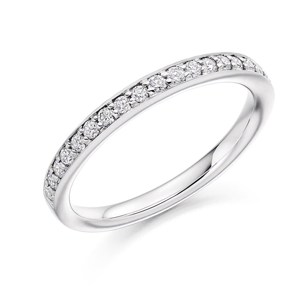 Grain-Set Half Eternity Ring, 0.25ct total (HET3550A)
