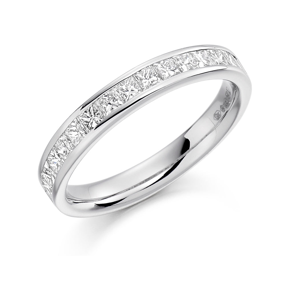 Channel-Set Half Eternity Ring, 0.75ct total (HET3571A)