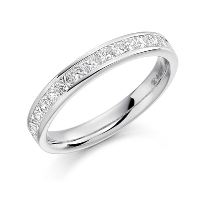 Channel-Set Half Eternity Ring, 0.75ct total (HET3571A)
