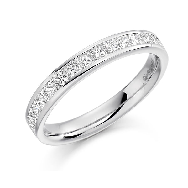 Channel-Set Half Eternity Ring, 0.75ct total (HET3571A)