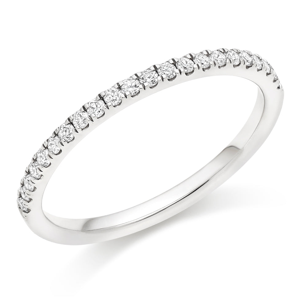 Micro-claw-Set Half Eternity Ring, 0.20ct total (HET3575A)