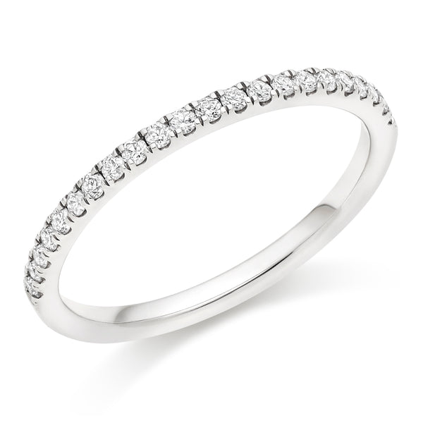 Micro-claw-Set Half Eternity Ring, 0.20ct total (HET3575A)