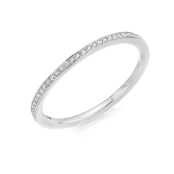 Grain-Set Half Eternity Ring, 0.10ct total (HET3579A)