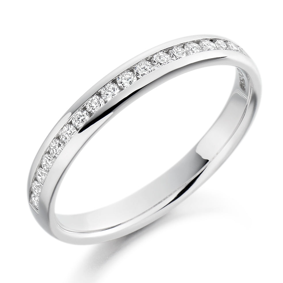 Channel-Set Half Eternity Ring, 0.40ct total (HET3658A)