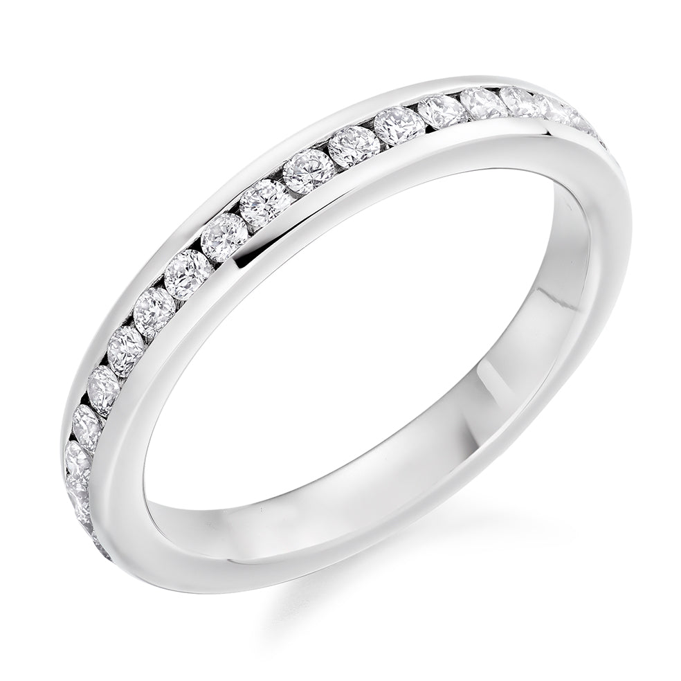 Channel-Set Half Eternity Ring, 0.45ct total (HET3659A)