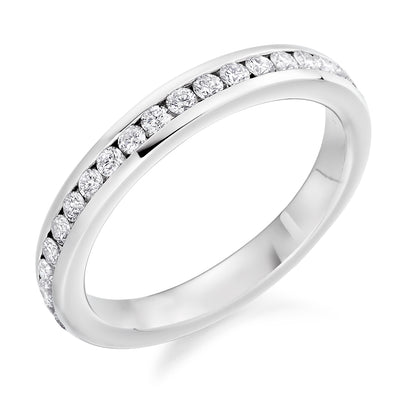 Channel-Set Half Eternity Ring, 0.45ct total (HET3659A)