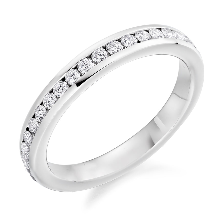 Channel-Set Half Eternity Ring, 0.45ct total (HET3659A)