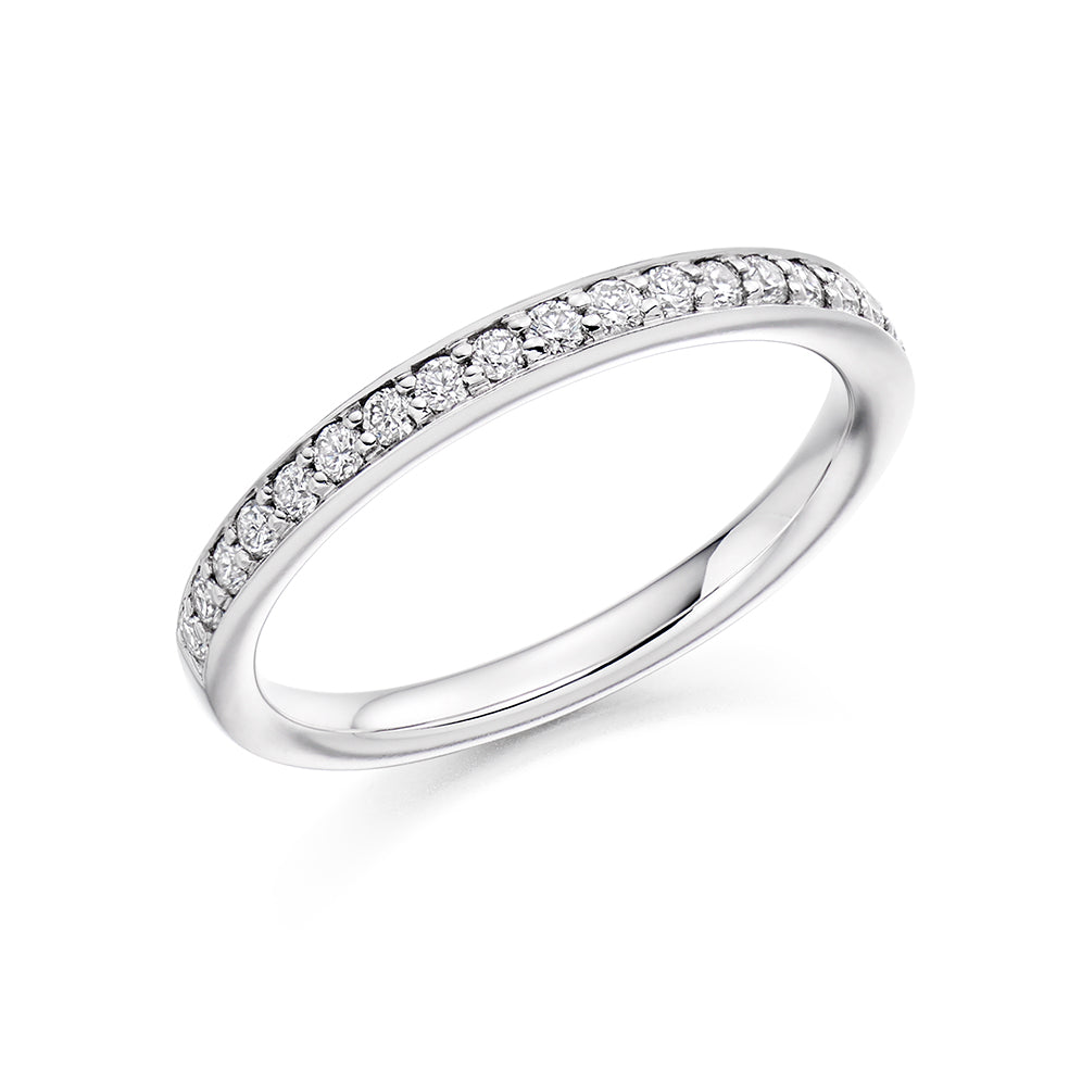 Grain-Set Half Eternity Ring, 0.30ct total (HET3698A)