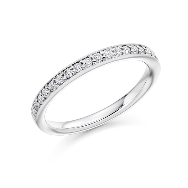 Grain-Set Half Eternity Ring, 0.30ct total (HET3698A)
