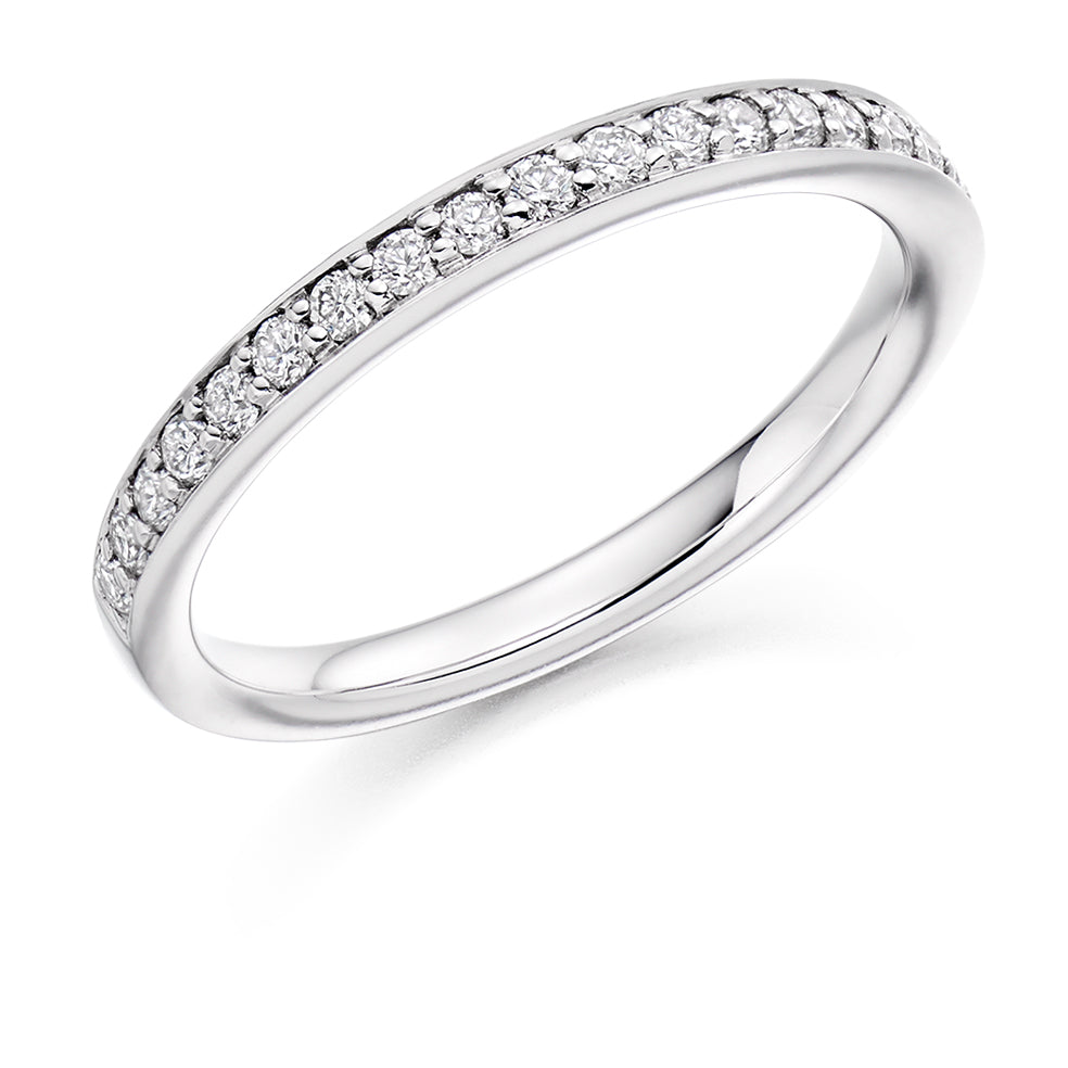 Grain-Set Half Eternity Ring, 0.35ct total (HET3700A)