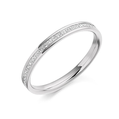 Channel-Set Half Eternity Ring, 0.25ct total (HET3707A)