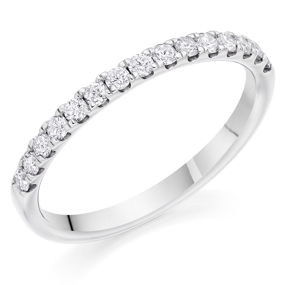 Micro-claw-Set Half Eternity Ring, 0.30ct total (HET3734A)