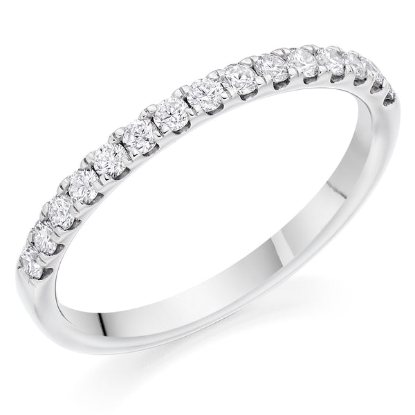 Micro-claw-Set Half Eternity Ring, 0.30ct total (HET3734A)