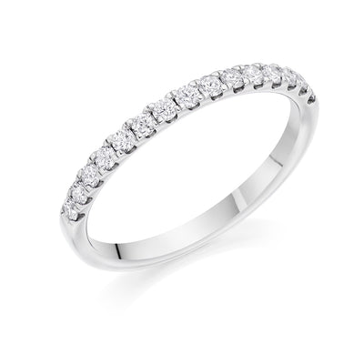 Micro-claw-Set Half Eternity Ring, 0.30ct total (HET3735A)