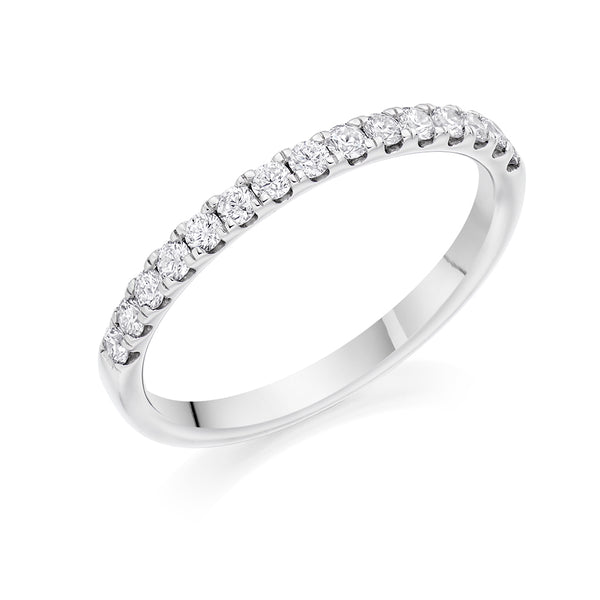 Micro-claw-Set Half Eternity Ring, 0.30ct total (HET3735A)