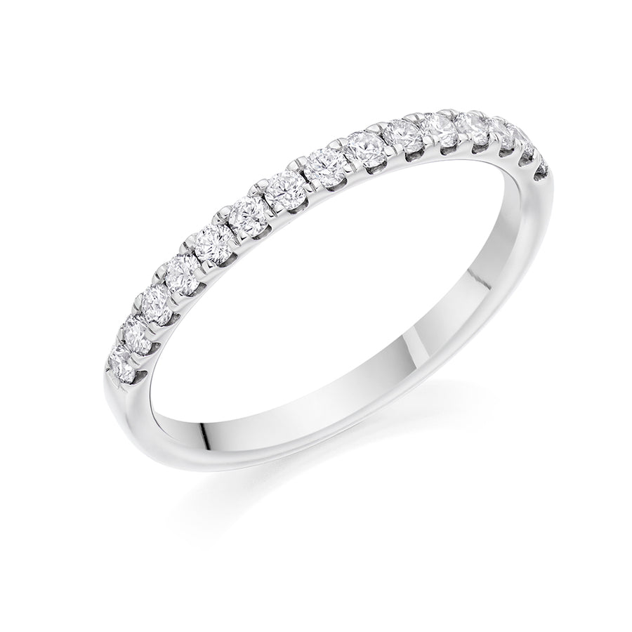 Micro-claw-Set Half Eternity Ring, 0.30ct total (HET3735A)
