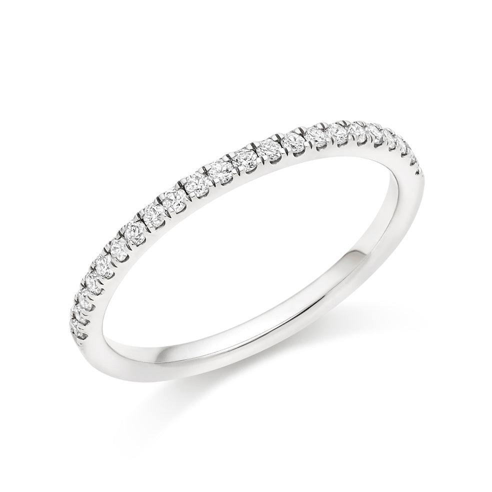 Micro-claw-Set Half Eternity Ring, 0.25ct total (HET3752A)