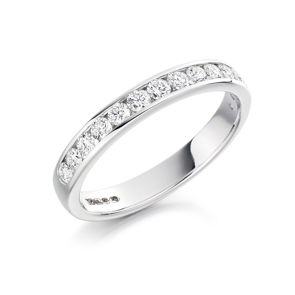 Channel-Set Half Eternity Ring, 0.40ct total (HET3819A)