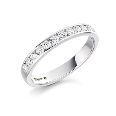 Channel-Set Half Eternity Ring, 0.40ct total (HET3819A)