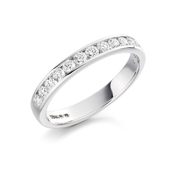 Channel-Set Half Eternity Ring, 0.40ct total (HET3819A)