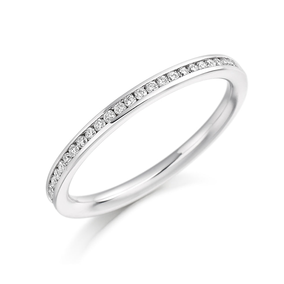 Channel-Set Half Eternity Ring, 0.15ct total (HET3845A)