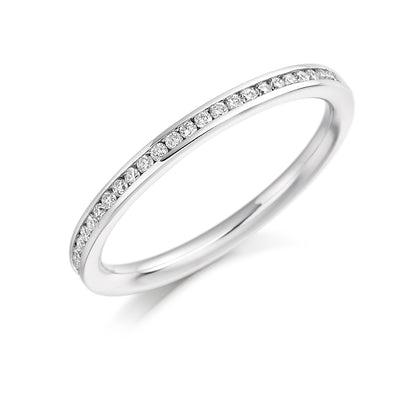 Channel-Set Half Eternity Ring, 0.15ct total (HET3846A)