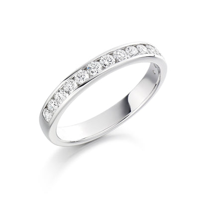 Channel-Set Half Eternity Ring, 0.50ct total (HET3848A)