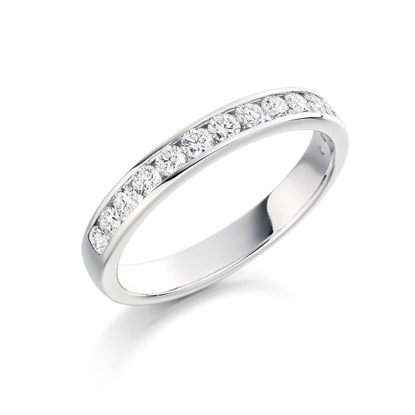 Channel-Set Half Eternity Ring, 0.50ct total (HET3848A)