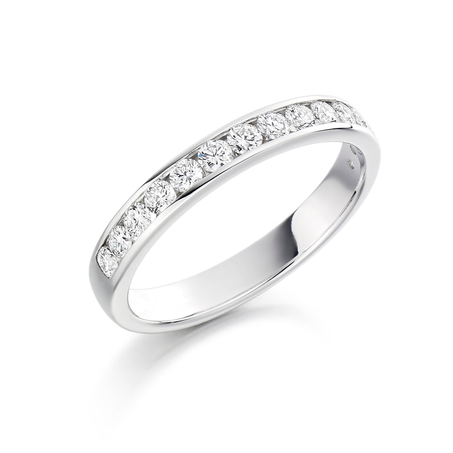Channel-Set Half Eternity Ring, 0.50ct total (HET3848A)