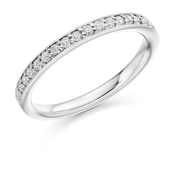 Grain-Set Half Eternity Ring, 0.35ct total (HET3907A)