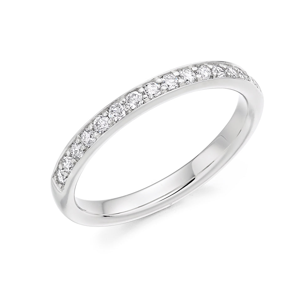 Grain-Set Half Eternity Ring, 0.30ct total (HET3954A)