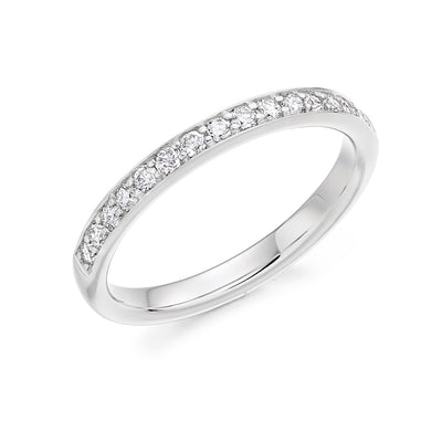 Grain-Set Half Eternity Ring, 0.30ct total (HET3954A)