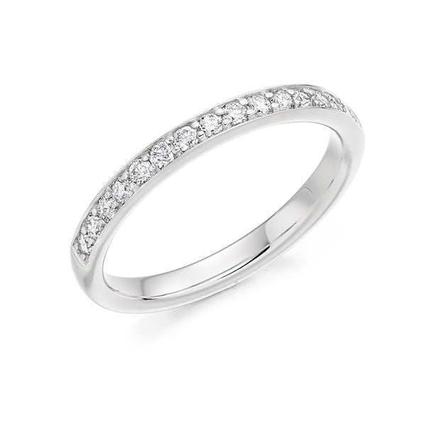 Grain-Set Half Eternity Ring, 0.30ct total (HET3954A)