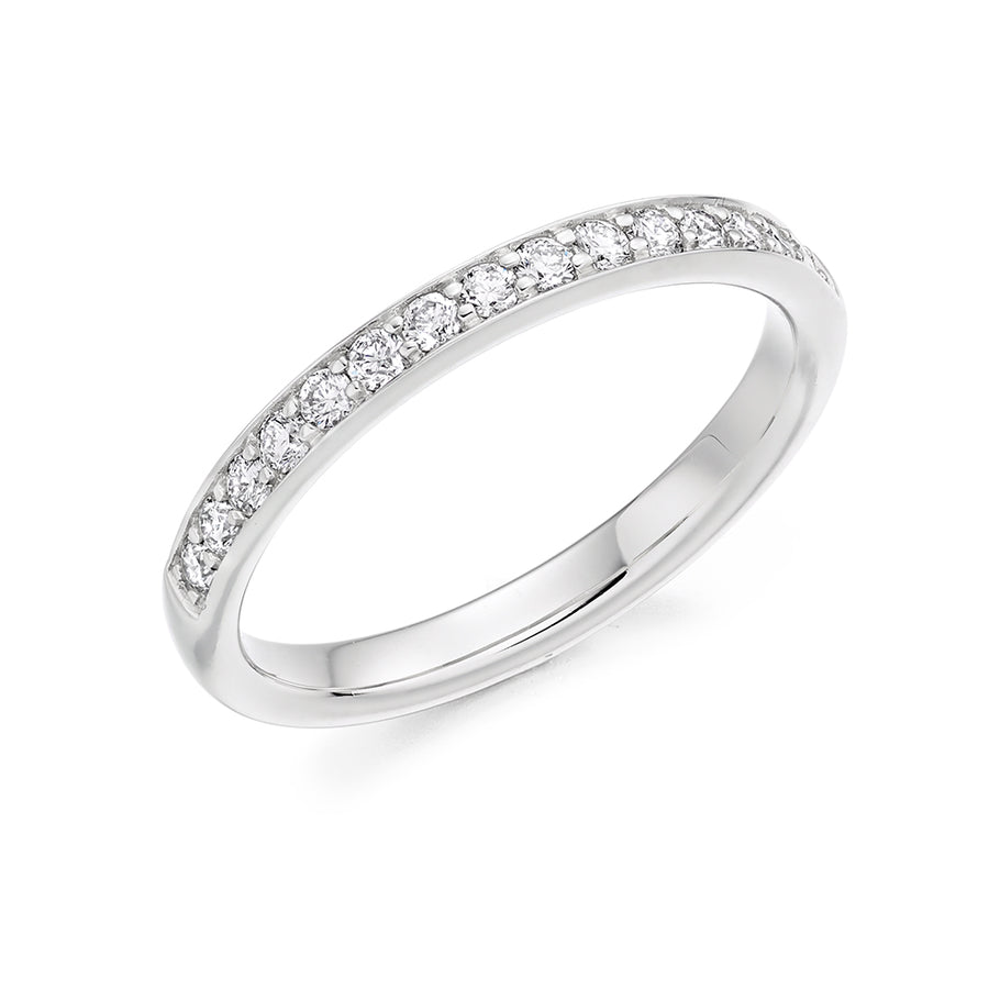 Grain-Set Half Eternity Ring, 0.30ct total (HET3954A)