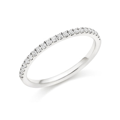 Micro-claw-Set Half Eternity Ring, 0.25ct total (HET3967A)