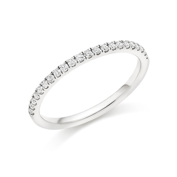 Micro-claw-Set Half Eternity Ring, 0.25ct total (HET3967A)