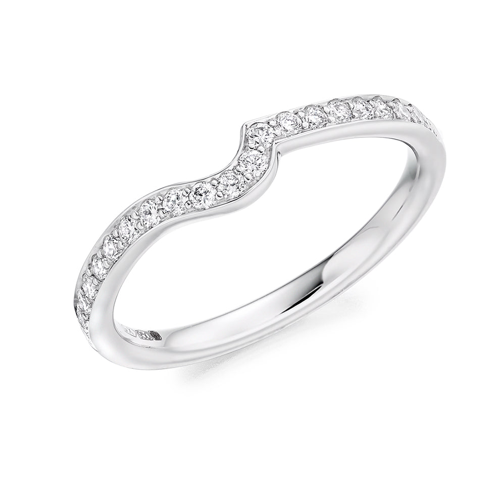 Grain-Set Half Eternity Ring, 0.25ct total (HET4031A)