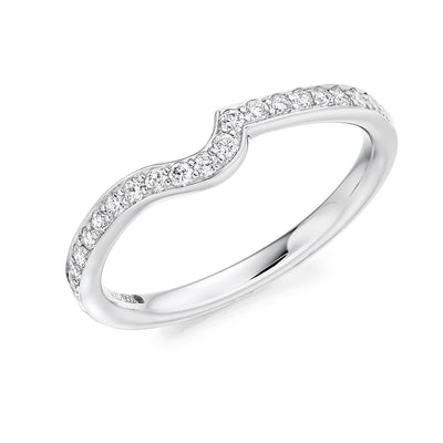 Grain-Set Half Eternity Ring, 0.25ct total (HET4031A)