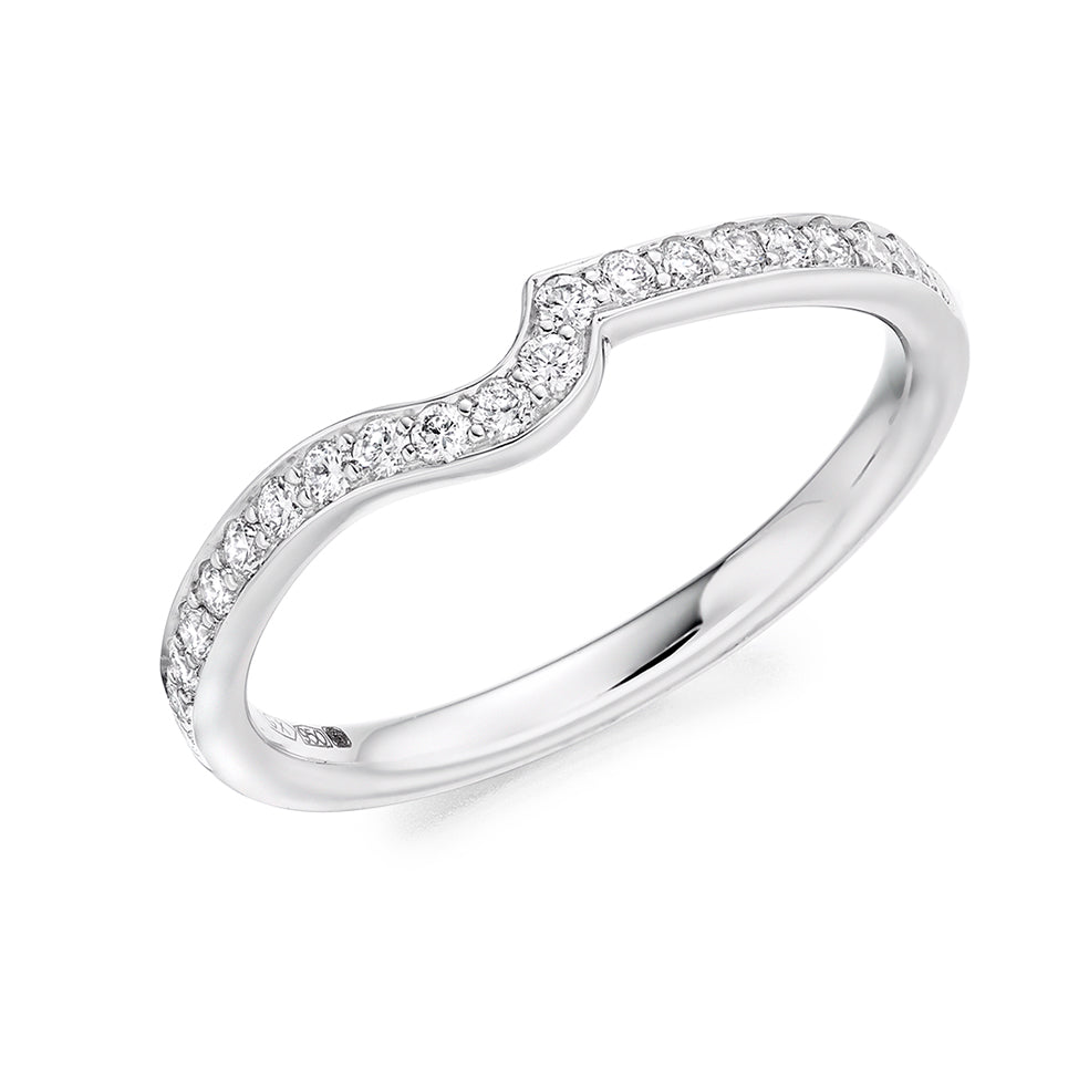 Grain-Set Half Eternity Ring, 0.25ct total (HET4032A)