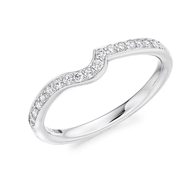 Grain-Set Half Eternity Ring, 0.25ct total (HET4032A)