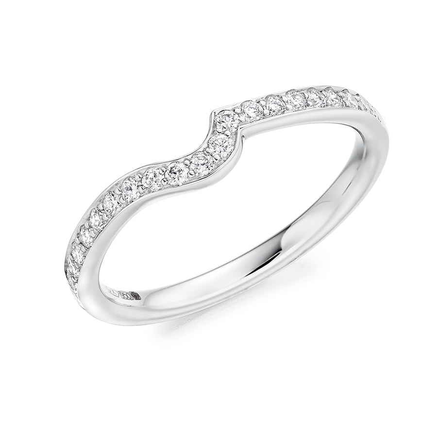 Grain-Set Half Eternity Ring, 0.25ct total (HET4032A)